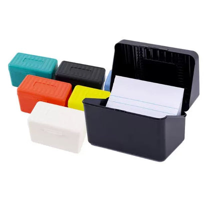 Index Card Storage Box with Index cards  Index Card Holder Notecard Box 1 Set 50 Index Cards Included