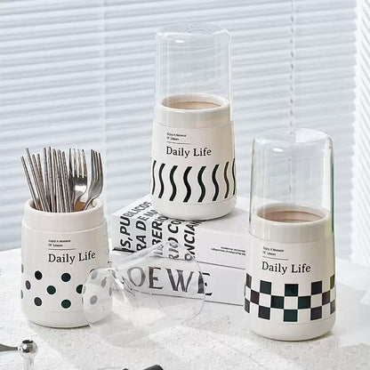 Dust free Modern Kitchen Cutlery Holder