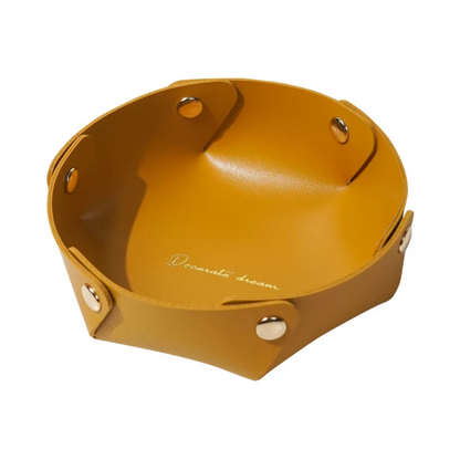 Tabletop Leather Storage Tray