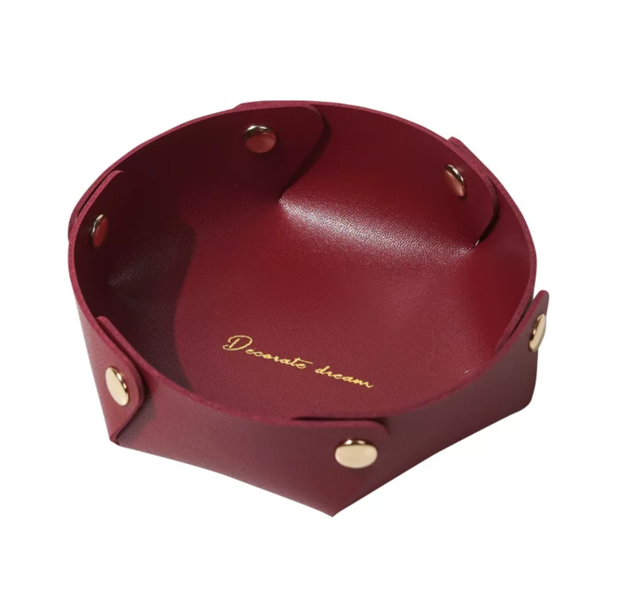 Tabletop Leather Storage Tray