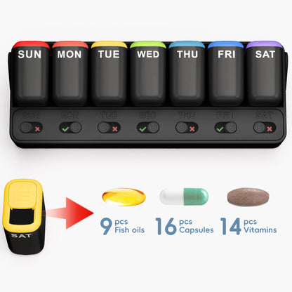 7-Day Detachable Daily Pill Organiser with Checkbox