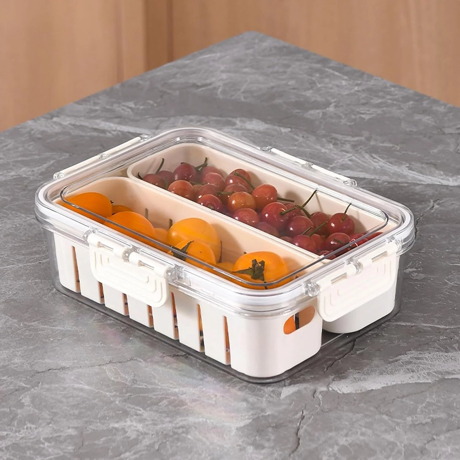 Dual Slot Food Storage Container