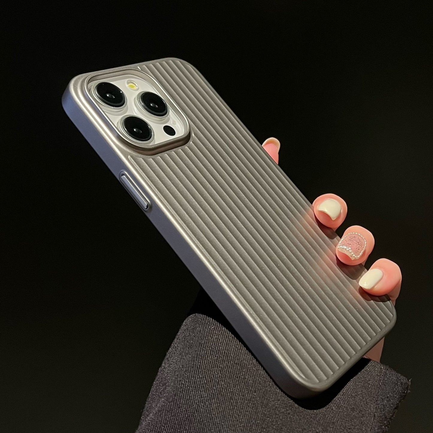 VertiCase Titanium Matte Luxe Ribbed High Protective iPhone Cover