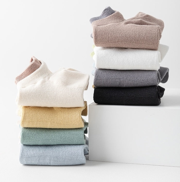 Ashley Casual Unisex Ankle Socks (Set of 2 pairs) Size : 7-11