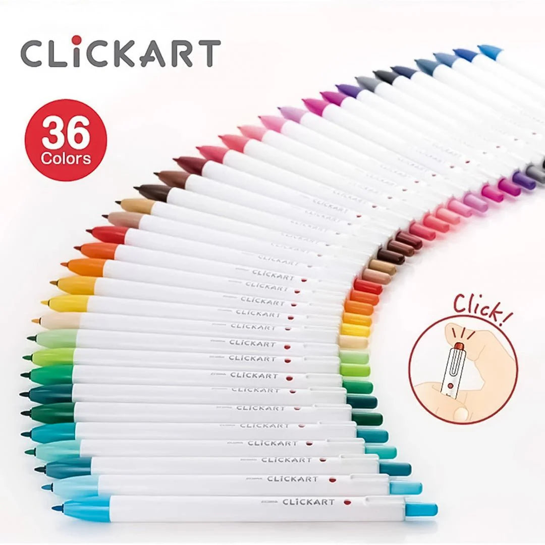 Zebra Clickart Water-Based Pen Set