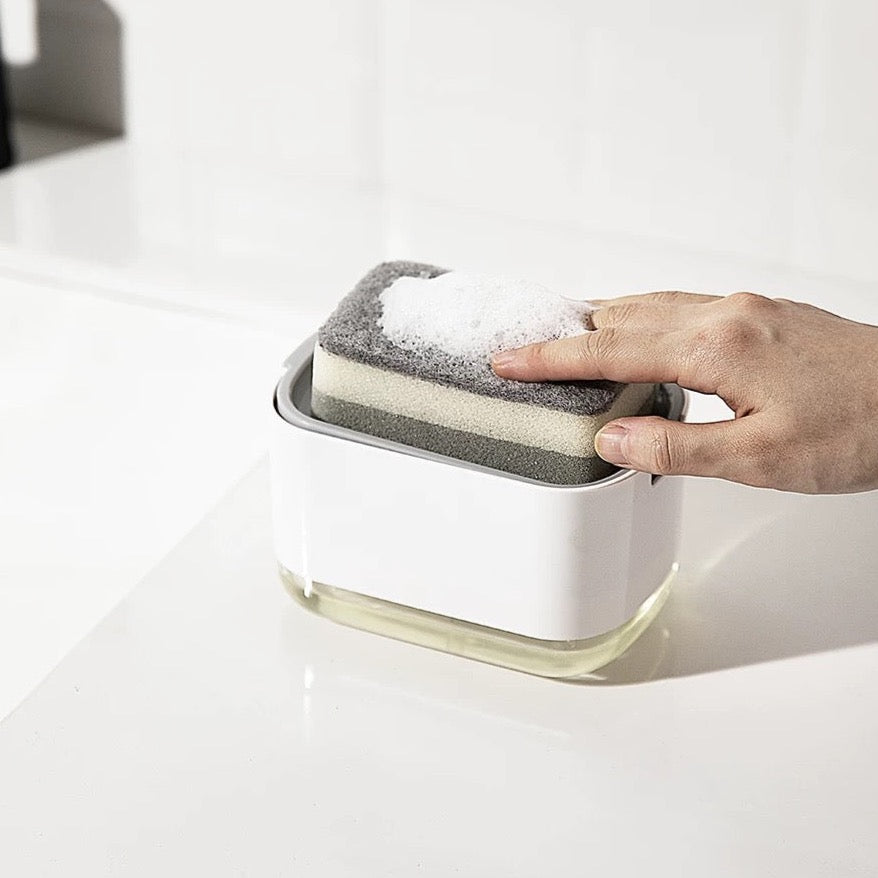 2-in-1 Soap Dispenser x Sponge Holder