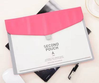 Second Pouch Document Folder (Fits A4 Documents)
