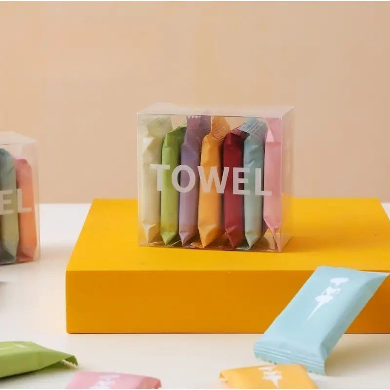 Compressed Towels Hand Towel (Pack of 14)