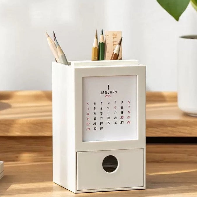 Multifunctional Desk Organiser, Calendar and Pen Holder