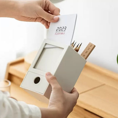 Multifunctional Desk Organiser, Calendar and Pen Holder