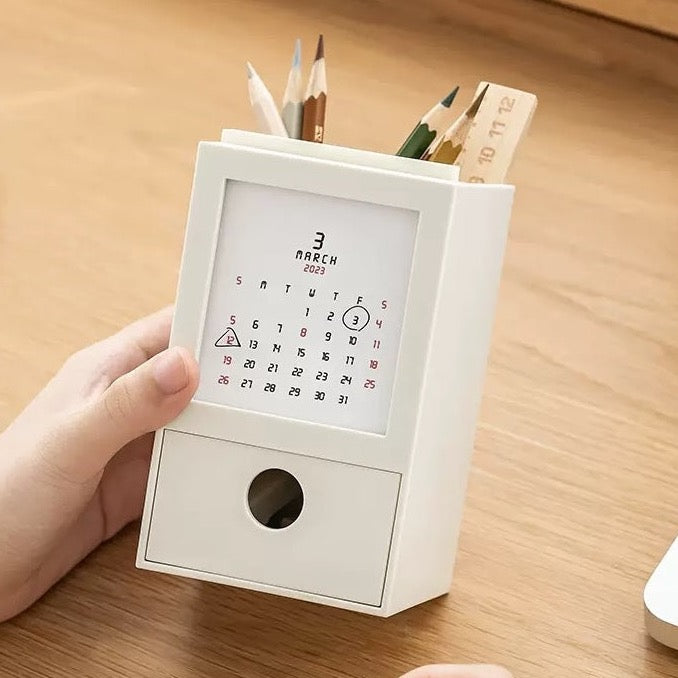 Multifunctional Desk Organiser, Calendar and Pen Holder