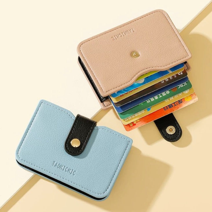 TAOMICMIC Card Wallet with 5 Compartments
