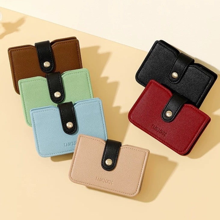 TAOMICMIC Card Wallet with 5 Compartments