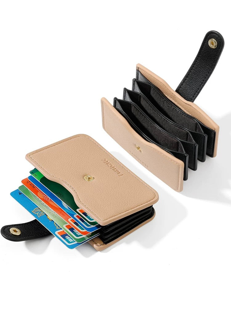 TAOMICMIC Card Wallet with 5 Compartments