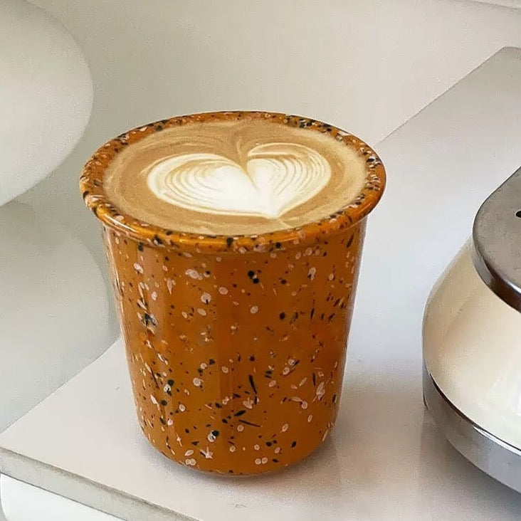 COFFEE CONNOISSEUR Speckled Ceramic Coffee Mugs