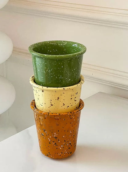 COFFEE CONNOISSEUR Speckled Ceramic Coffee Mugs