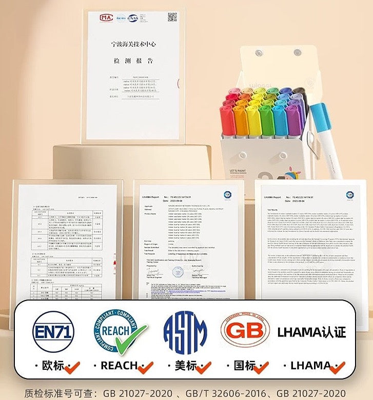 MiDEER 96.5% Washable Non-Toxic Watercolour Markers