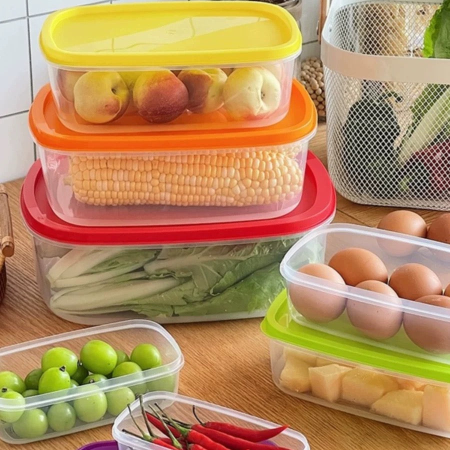 Nesting Colourful Food Storage Containers (Set of 7)