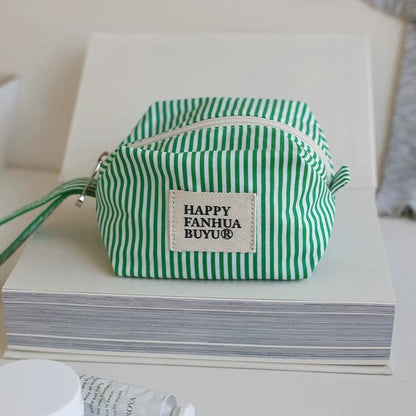 Women's Striped Cosmetic / Toiletries Pouch