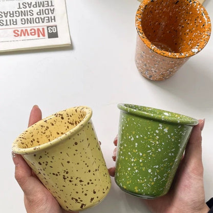 COFFEE CONNOISSEUR Speckled Ceramic Coffee Mugs