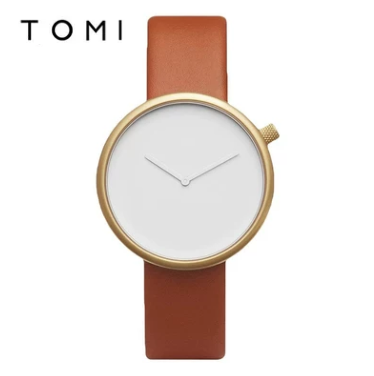 TOMI T-078 Unisex Casual Round Dial Quartz Wrist Watch