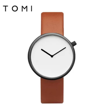 TOMI T-078 Unisex Casual Round Dial Quartz Wrist Watch