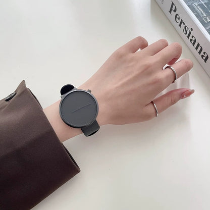 TOMI T-078 Unisex Casual Round Dial Quartz Wrist Watch