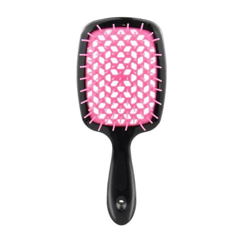 Italian Design Vented Detangle Hair Brush Super Brush Supports Hair Damage Reduction