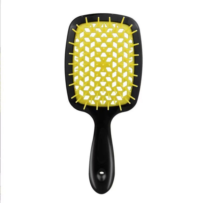 Italian Design Vented Detangle Hair Brush Super Brush Supports Hair Damage Reduction
