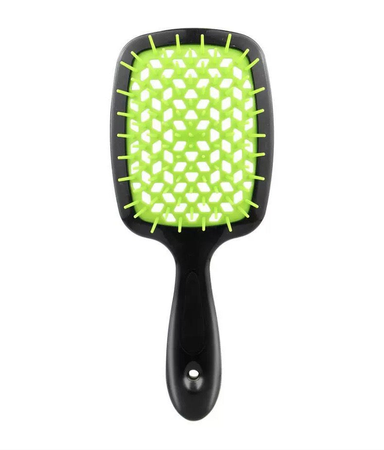 Italian Design Vented Detangle Hair Brush Super Brush Supports Hair Damage Reduction