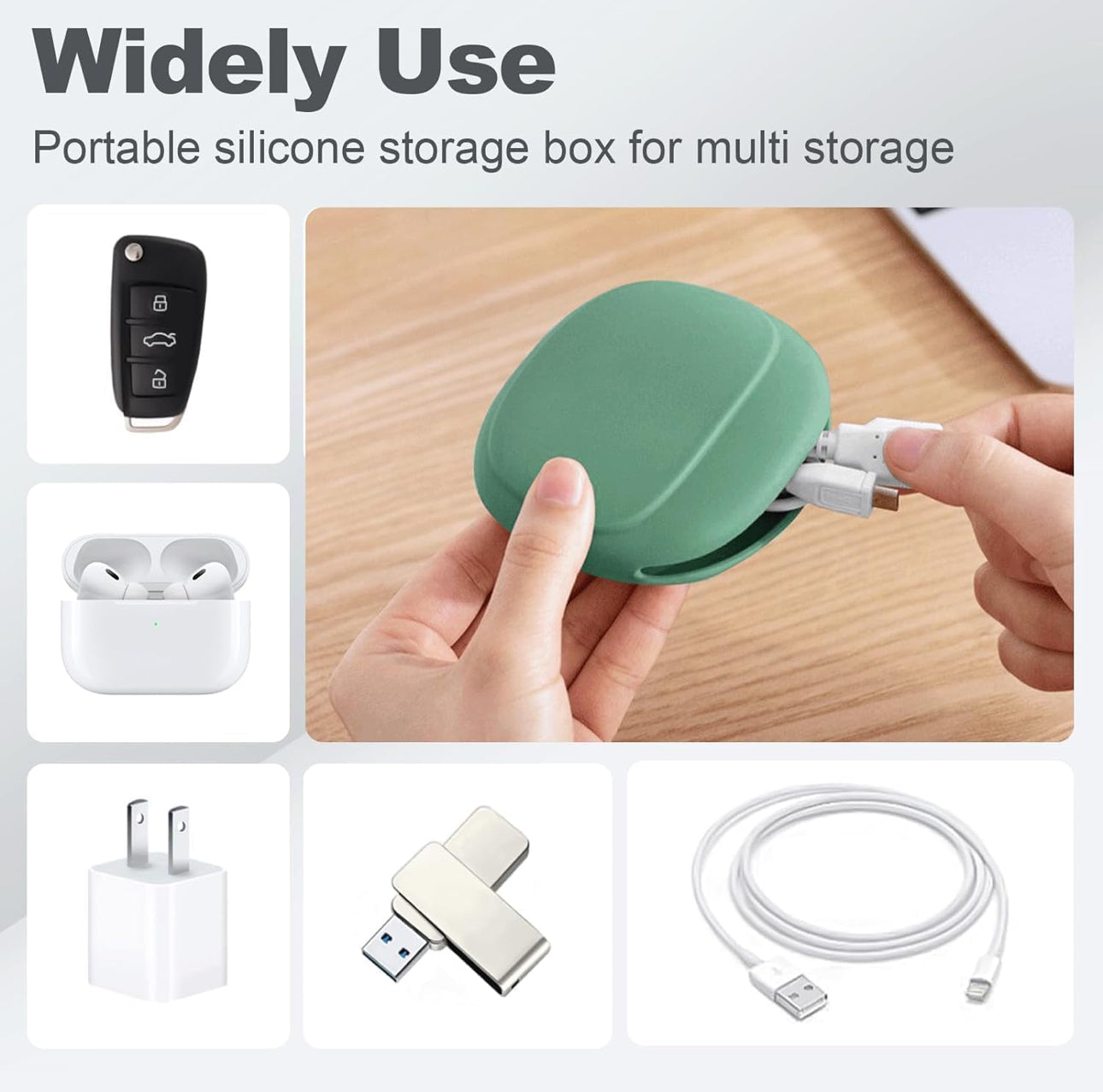 Silicone Cable & Accessories Carry Case