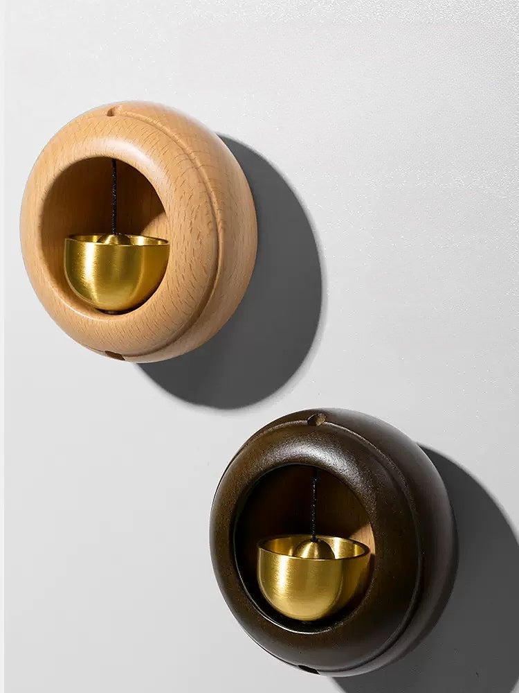 Japanese Round Wooden Doorbell