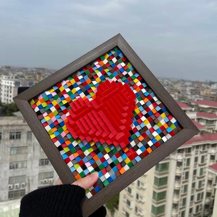 DIY Pixel Art Mosaic Building Blocks