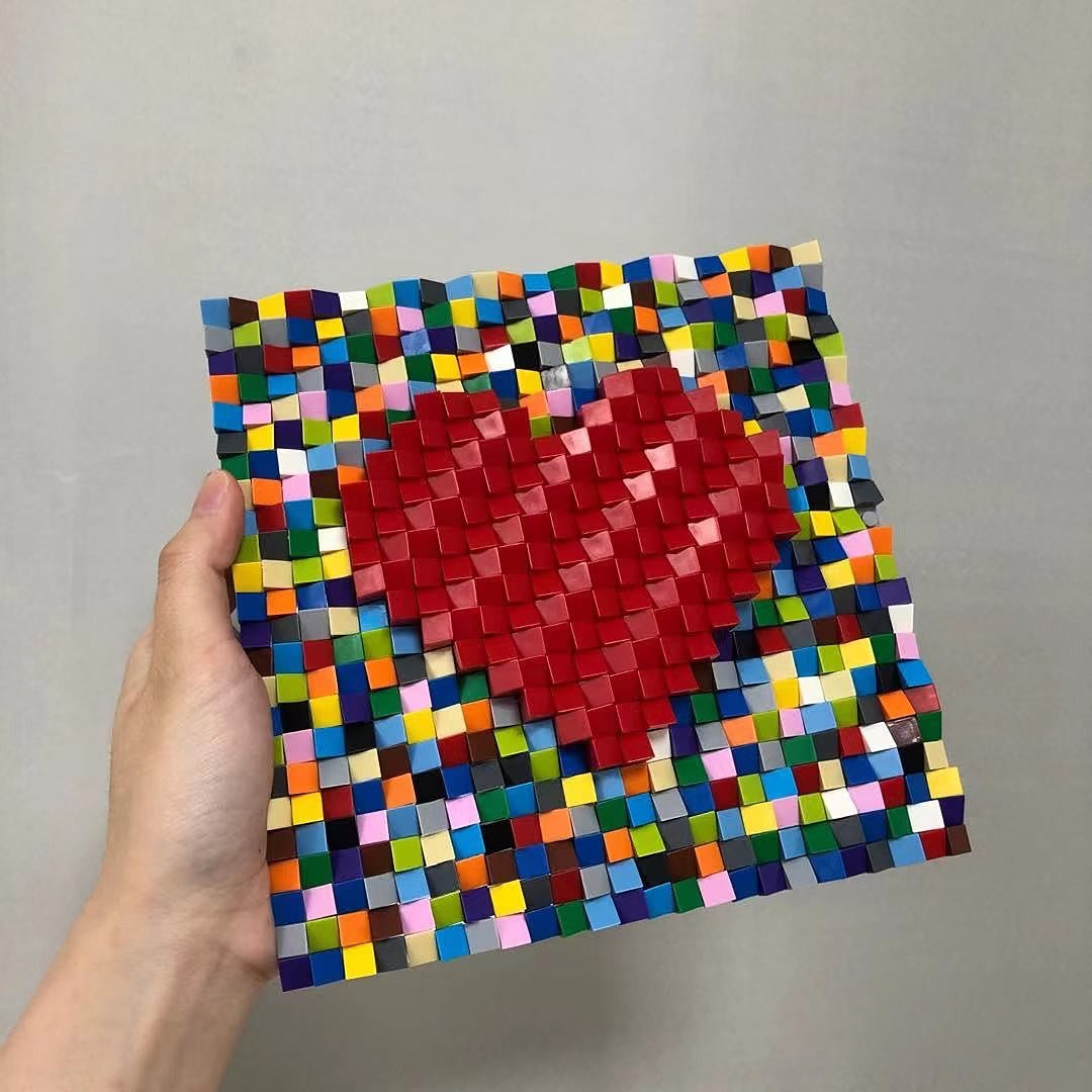 DIY Pixel Art Mosaic Building Blocks