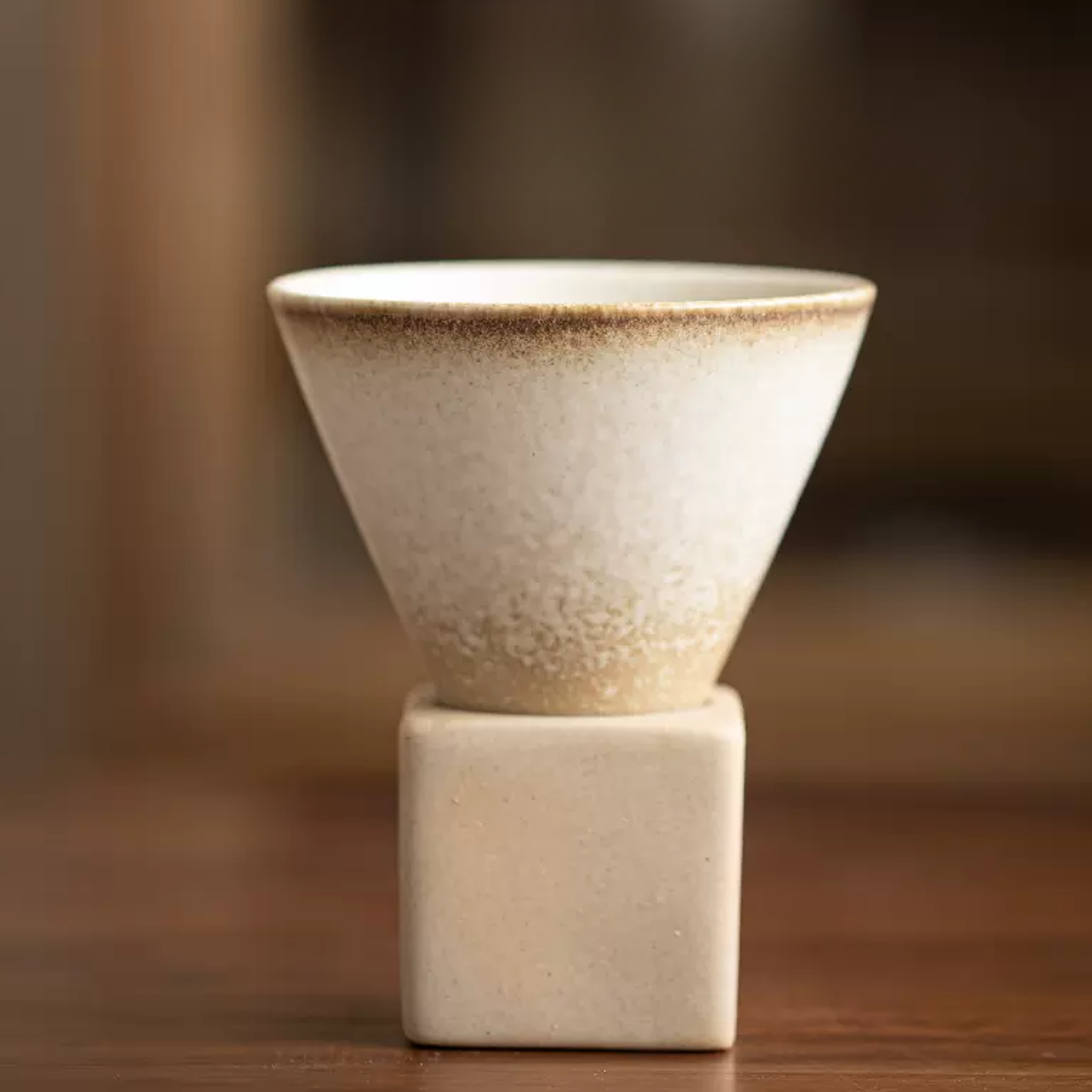 Conical Coffee Mugs with Stand