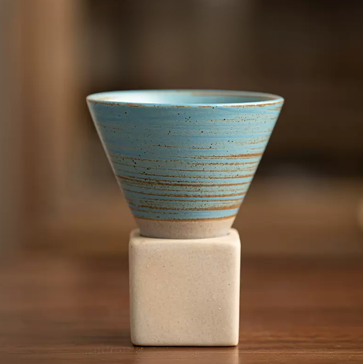 Conical Coffee Mugs with Stand