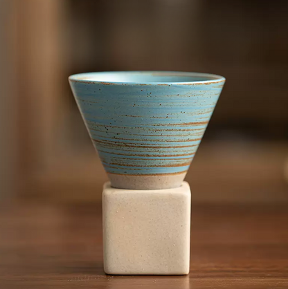 Conical Coffee Mugs with Stand