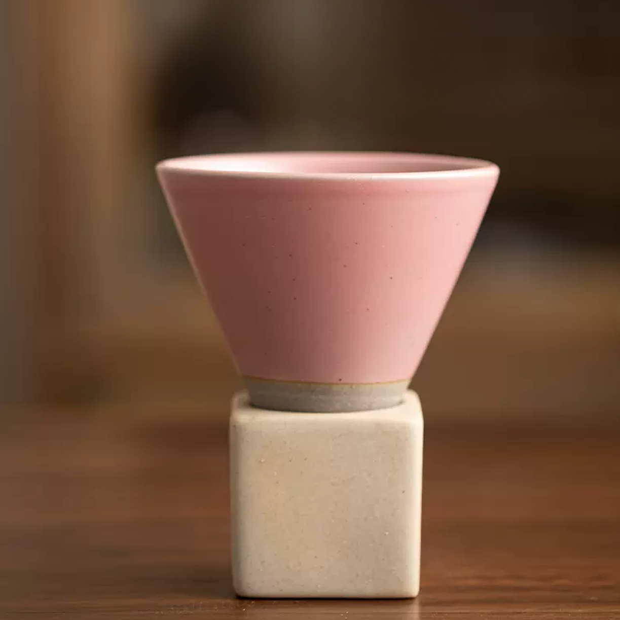 Conical Coffee Mugs with Stand