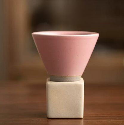 Conical Coffee Mugs with Stand