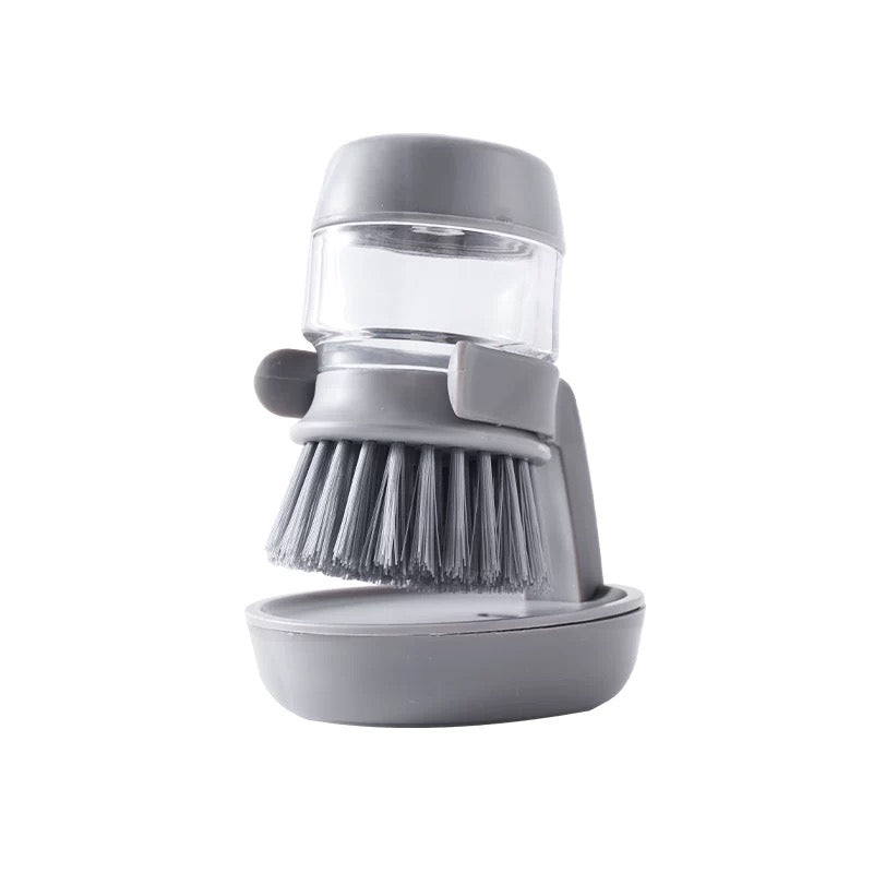 High Quality ABS Dish Cleaning Soap Dispensing Brush with Docking stand