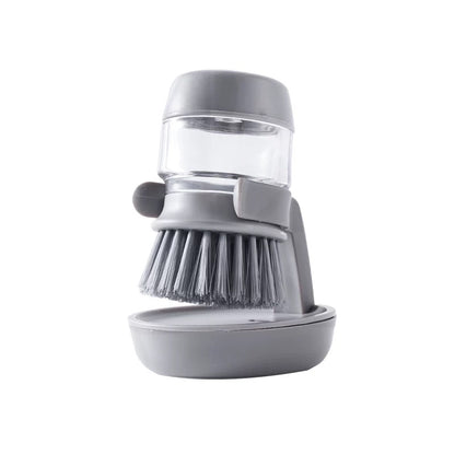 High Quality ABS Dish Cleaning Soap Dispensing Brush with Docking stand