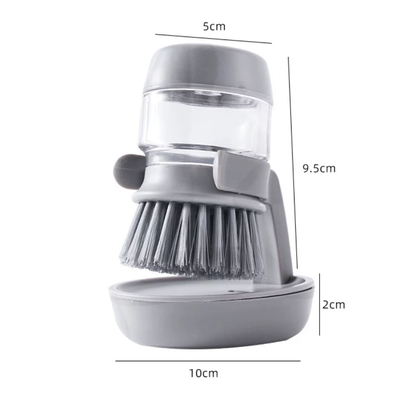 High Quality ABS Dish Cleaning Soap Dispensing Brush with Docking stand