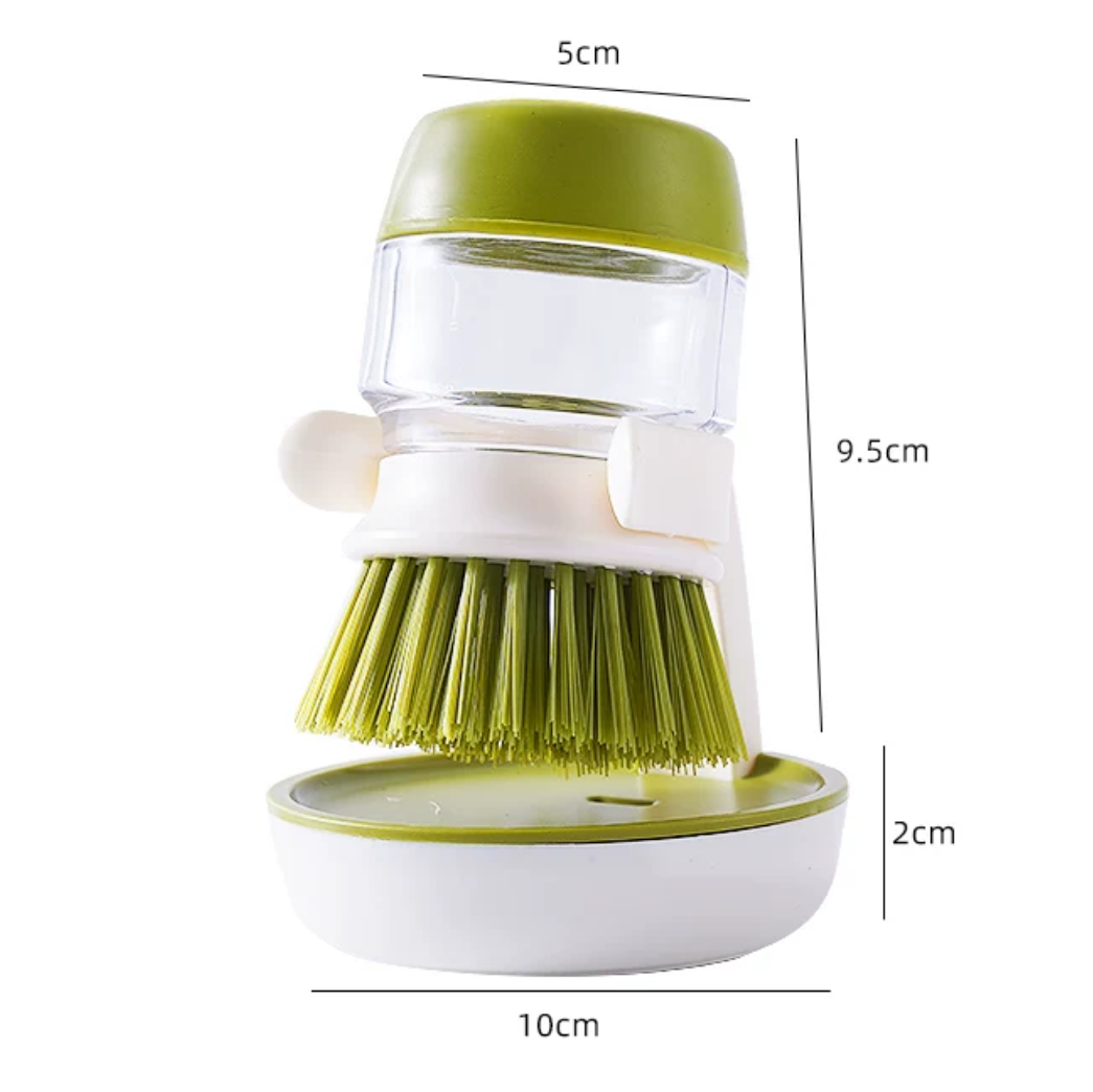 High Quality ABS Dish Cleaning Soap Dispensing Brush with Docking stand