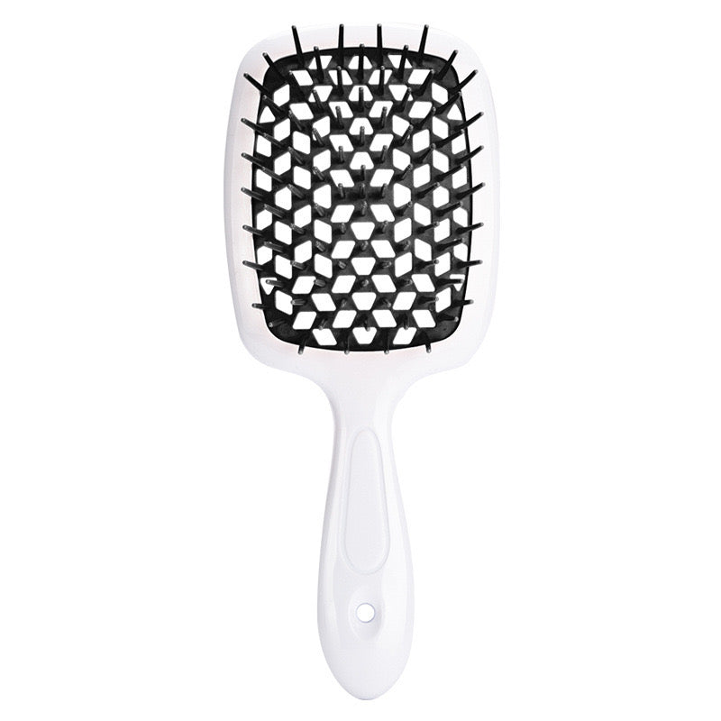 Italian Design Vented Detangle Hair Brush Super Brush Supports Hair Damage Reduction