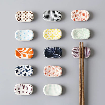 Ceramic Japanese Style Chopstick Rest (Set of 4)