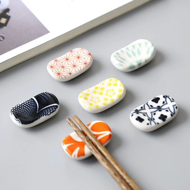 Ceramic Japanese Style Chopstick Rest (Set of 4)