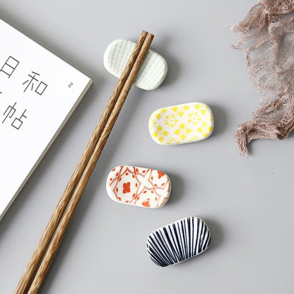 Ceramic Japanese Style Chopstick Rest (Set of 4)