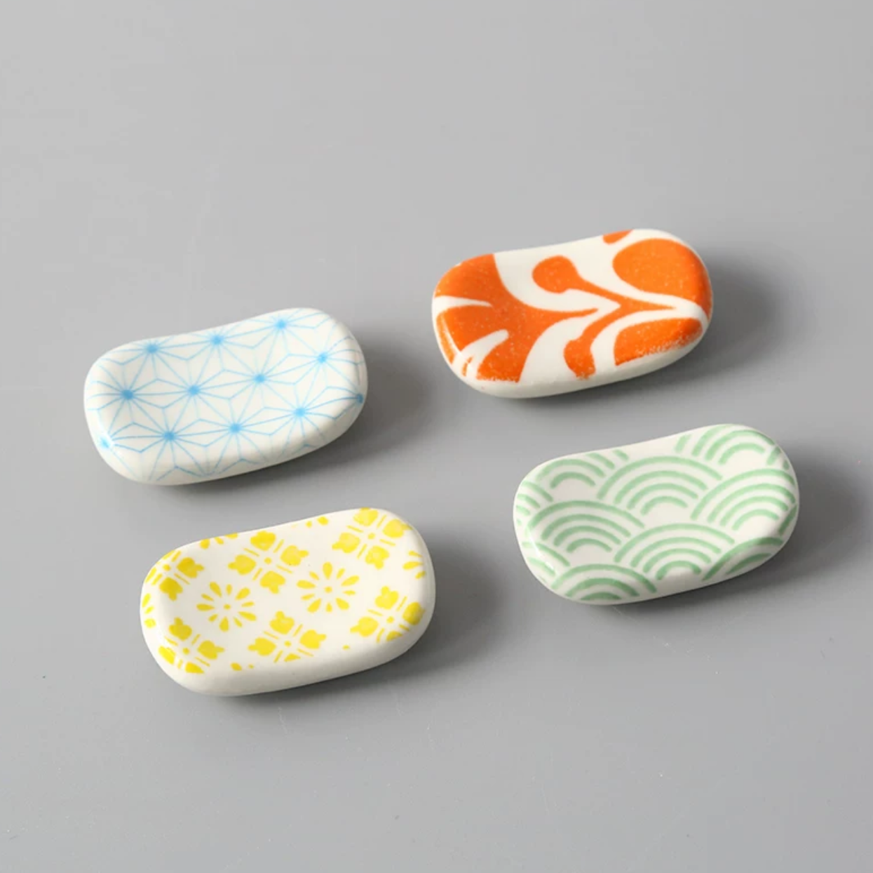 Ceramic Japanese Style Chopstick Rest (Set of 4)