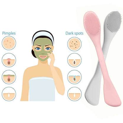 Silicone Dual end face mask applicator tool