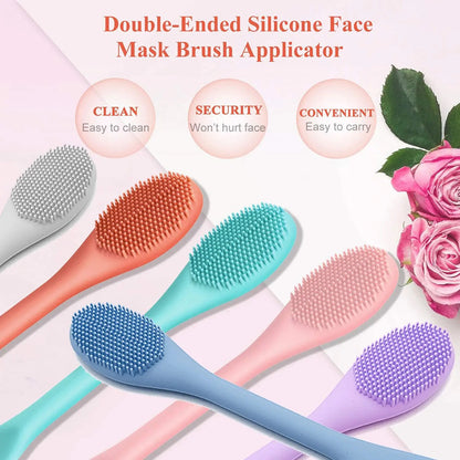 Silicone Dual end face mask applicator tool